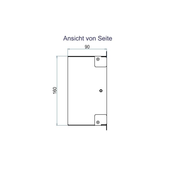 Produktbild WAD 146 600  -  Wandauslass WAD Gehäuse Typ 46 für Steckdoseneinsatz vertikal